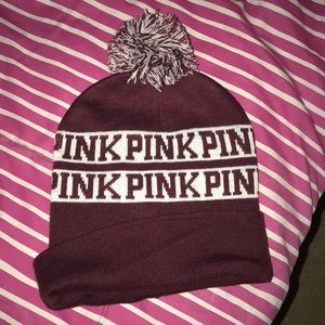 . It’s Burgundy and white. Beanie Never been wore